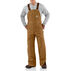 Carhartt Mens Big & Tall Cotton Duck Zip-Leg Quilt-Lined Bib Overall