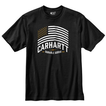 Carhartt Mens Relaxed Fit Midweight Flag Graphic Short-Sleeve T-Shirt