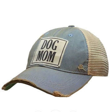 Vintage Life Womens Dog Mom Distressed Trucker Hat