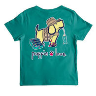 Puppie Love Youth Fishing Pup Short-Sleeve Shirt