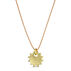 Lucky Feather Womens Sunshine of Happiness Gold Sun Necklace