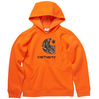 Carhartt Boy's Fleece Brandmark Pullover Hoodie - Discontinued Color
