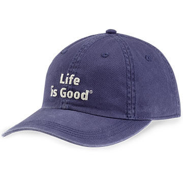 Life is Good Mens LIG Branded Chill Cap - Darkest Blue