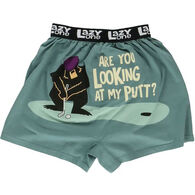 Lazy One Men's Looking at My Putt Boxer