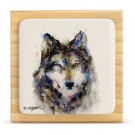 Big Sky Carvers Sentry Wolf Block with Tile