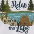 Park Designs Relax Youre At The Lake Embroidered Dish Towel