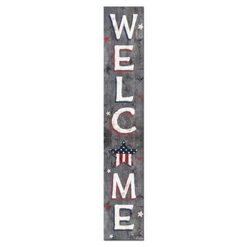 My Word! Welcome - Patriotic Porch Board