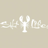Salt Life Signature Lobster Small Decal - White