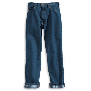 Carhartt Mens Relaxed Fit Flannel-Lined Jean