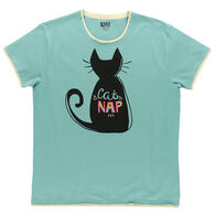 Lazy One Women's Cat Nap Short-Sleeve Sleep T-Shirt