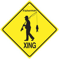 KC Creations Fisherman XING Sign