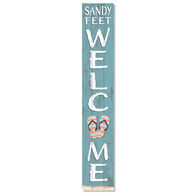 My Word! Sandy Feet Welcome Porch Board