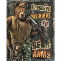 Desperate Enterprises Right to Bear Arms Tin Sign