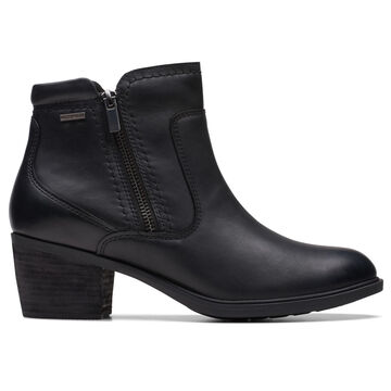 Clarks Womens Neva Zip Waterproof Leather Boot