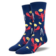Socksmith Design Men's Lobster Dinner Crew Sock