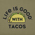 Life is Good Mens LIG With Tacos Crusher Short-Sleeve Sleep T-Shirt