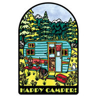 Sarah Angst Art Happy Camper Sticker
