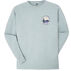 Lakeshirts Womens Blue 84 Catching Up Lake Maine Long-Sleeve T-Shirt