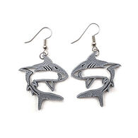 Winter Hill Jewelry Women's Shark Dangle Earring