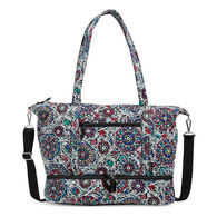Vera Bradley Recycled Cotton Deluxe Travel Tote Bag