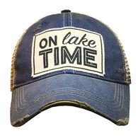 Vintage Life Women's On Lake Time Distressed Trucker Hat