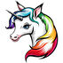 Sticker Cabana Rainbow Unicorn Sticker