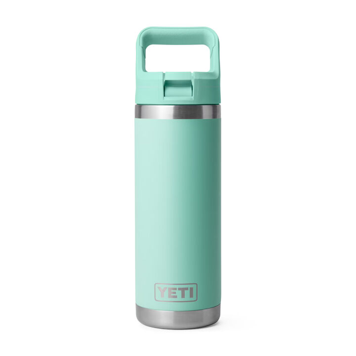 YETI Rambler 18 oz Bottle, Vacuum Insulated, Stainless Steel with Straw  Cap, Navy