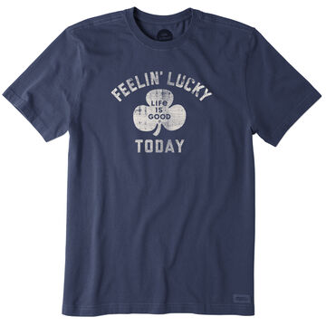 Life is Good Mens Feelin Lucky Today Crusher Short-Sleeve Sleep T-Shirt