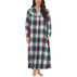 Lanz Womens Classic Stripe 50 Flannel Nightgown