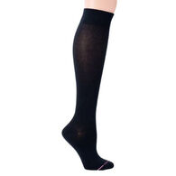 Dr. Motion Women's Solid Cotton Blend Knee-High Compression Sock