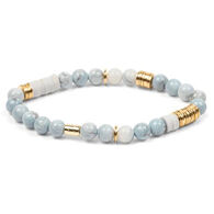 Scout Curated Wears Intermix Stone Stacking Bracelet - Blue Howlite
