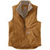Carhartt Mens Big & Tall Loose Fit Washed Duck Sherpa-Lined Mock-Neck Vest