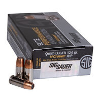 SIG Sauer Elite V-Crown 9mm 124 Grain JHP Handgun Ammo (50)