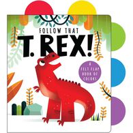 Follow That T. rex! Board Book by Editors of Silver Dolphin Books