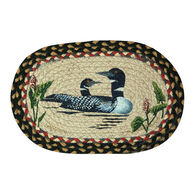 Capitol Earth Oval Loons Swatch Braided Rug
