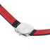 Mondaine Petite Cushion 31mm Watch w/ Vegan Grape Leather Strap