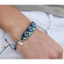 4ocean Mens & Womens Bali Wave Light Blue Multi Braided Bracelet