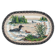 Capitol Earth Loons Oval Patch Braided Rug