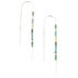 Scout Curated Wears Womens Chromacolor Miyuki Thread Earring - Turquoise Multi/Silver