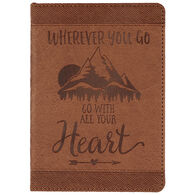 Wherever You Go, Go With All Your Heart Artisan Journal by Peter Pauper Press