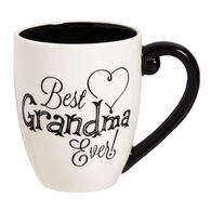 Evergreen Black Ink Best Grandma Ever Ceramic Mug