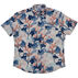 Burnside Mens Printed Perforated Woven Poly Short-Sleeve Shirt - Special Purchase