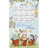 Kay Dee Designs 2024 Sweet Kitties Calendar Towel