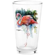 DEMDACO Dean Crouser Flamingo Pint Glass