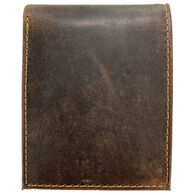 Deerfield Leathers Men's Crazy Horse Rustic Bi-Fold 12-Slot RFID Leather Wallet