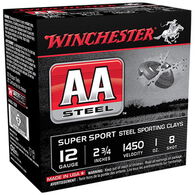 Winchester AA Steel 12 GA 2-3/4" 1 oz. #8 Shotshell Ammo (25)