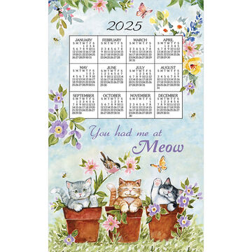 Kay Dee Designs 2025 Sweet Kitties Calendar Towel