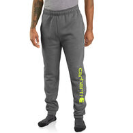 Carhartt Men's Big & Tall Relaxed Fit Midweight Tapered Leg Logo Sweatpant
