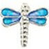 Indigo Womens Blue Dragonfly Stud Earring