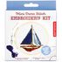 Kikkerland Sailboat Mini Cross Stitch Embroidery Kit